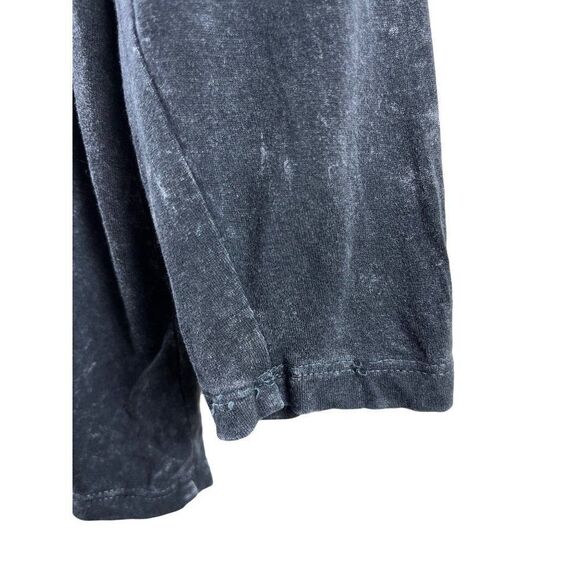 Torrid Super Soft Raise Hell Black Mineral Wash Tie Front Long Sleeve Tee 00 M - Picture 6 of 11